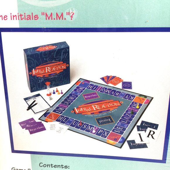 Initial Reaction Where The Names Are The Game Adult Board Game - Picture 3 of 10